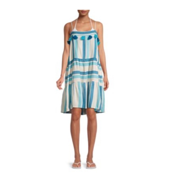 Tessora Rowan striped tiered dress XS - Picture 1 of 2